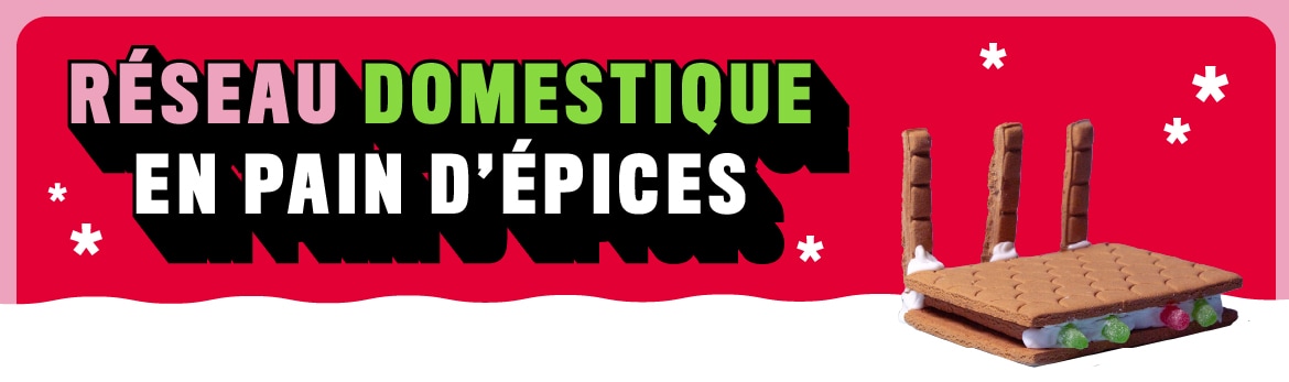 Réseau domestique en pain d’épices 