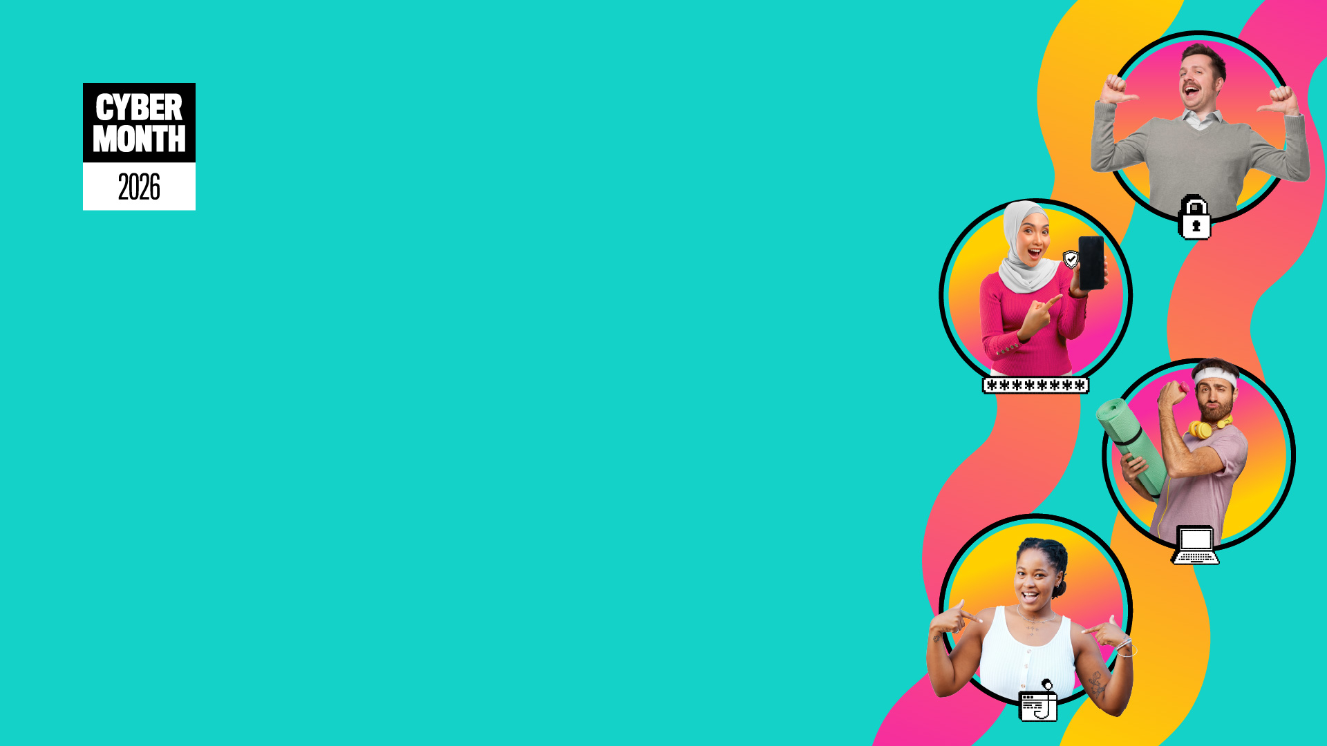 Cyber month virtual meeting background