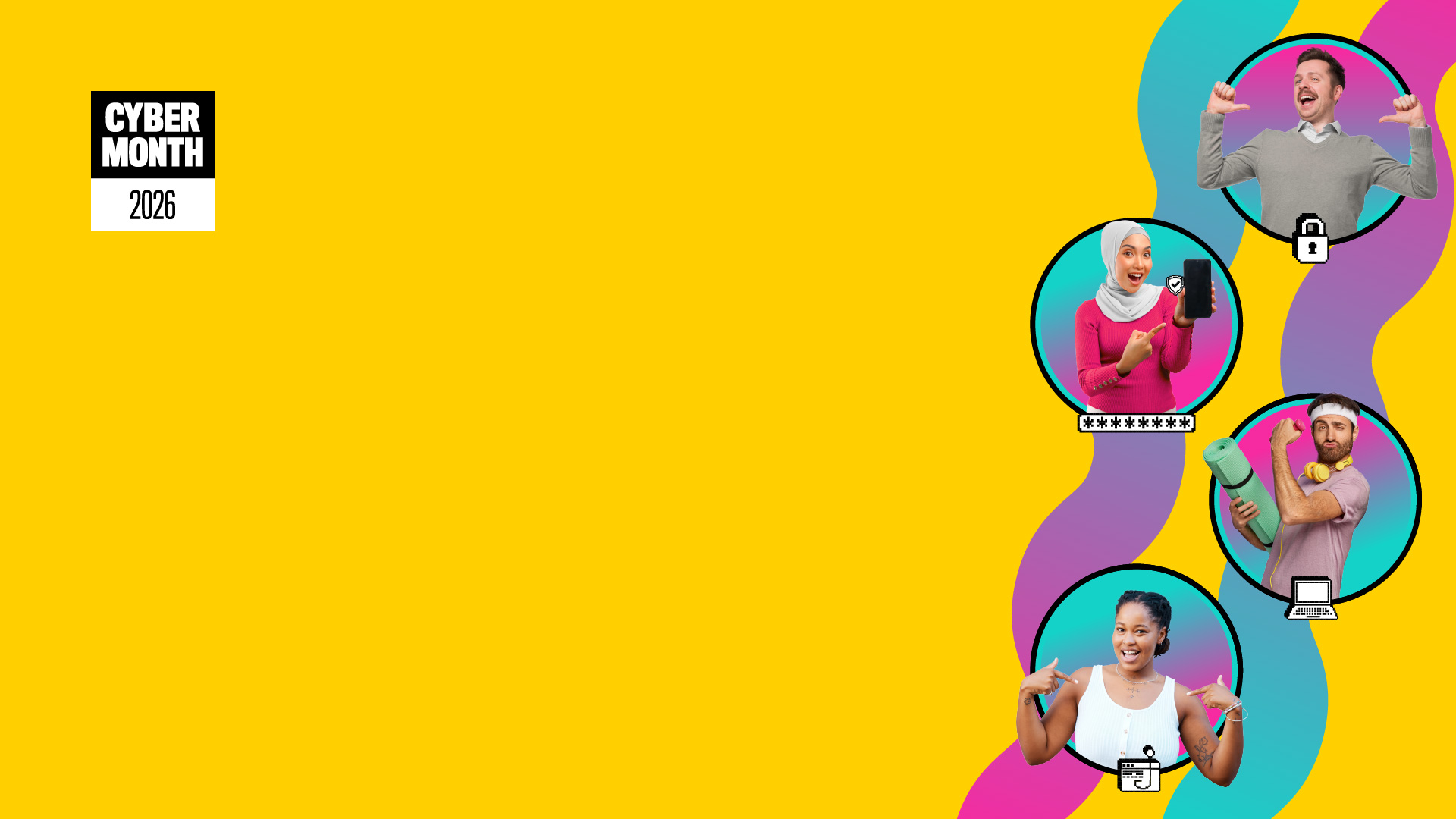 Cyber month virtual meeting background