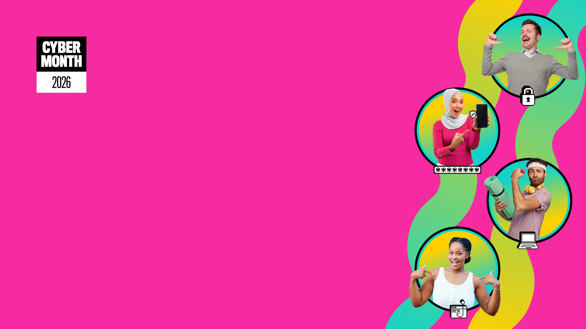 Cyber month virtual meeting background